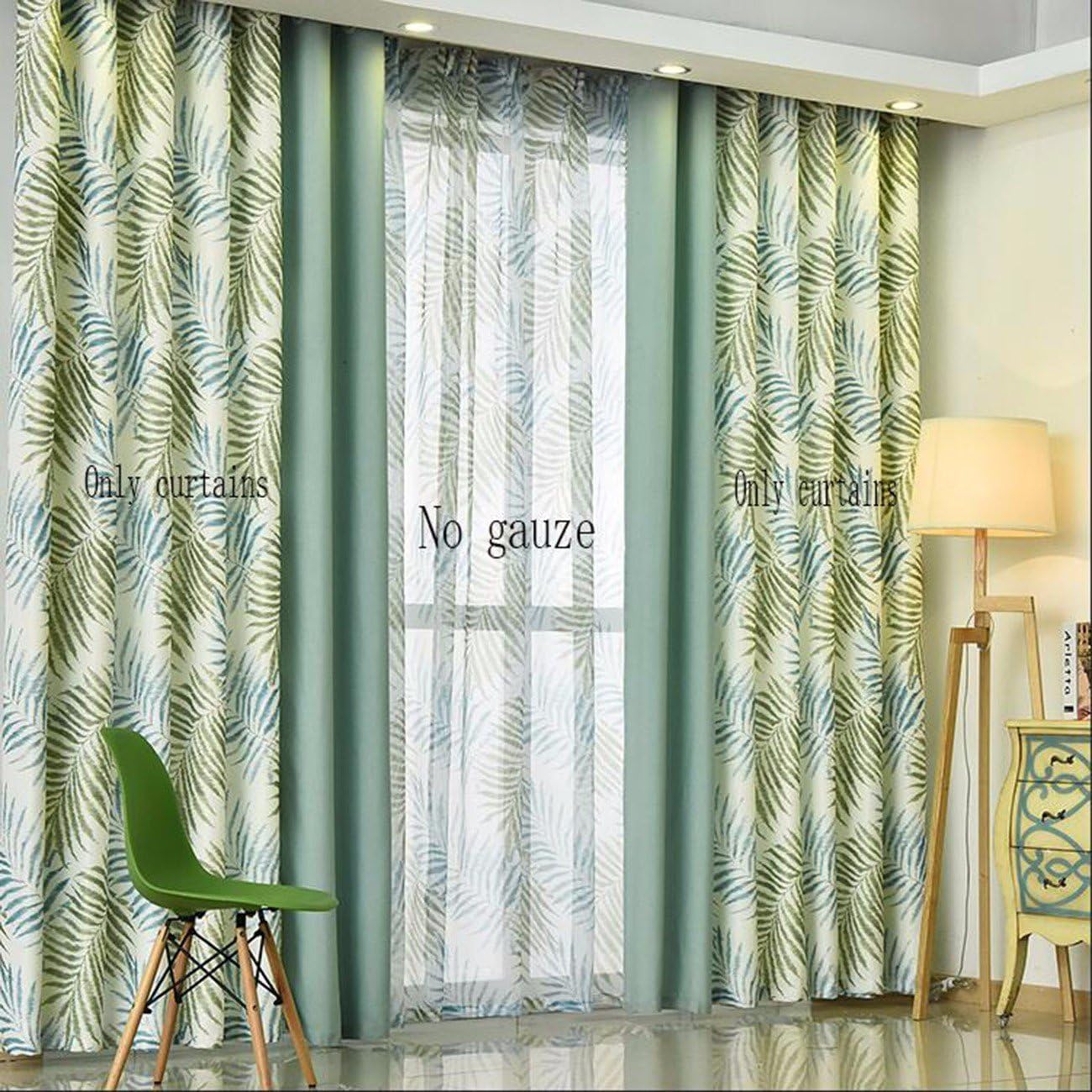 Amazon Com Sjqka Curtain Simple Modern Stitching Curtains
