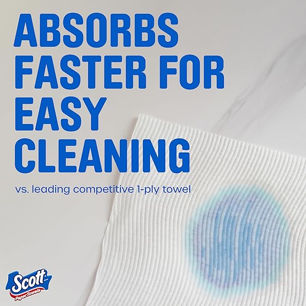 SCOTT PAPER TOWELS, CHOOSE-A-SHEET, 30 DOUBLE ROLLS = 60 REGULAR ROLLS (108 SHEETS PER ROLL)