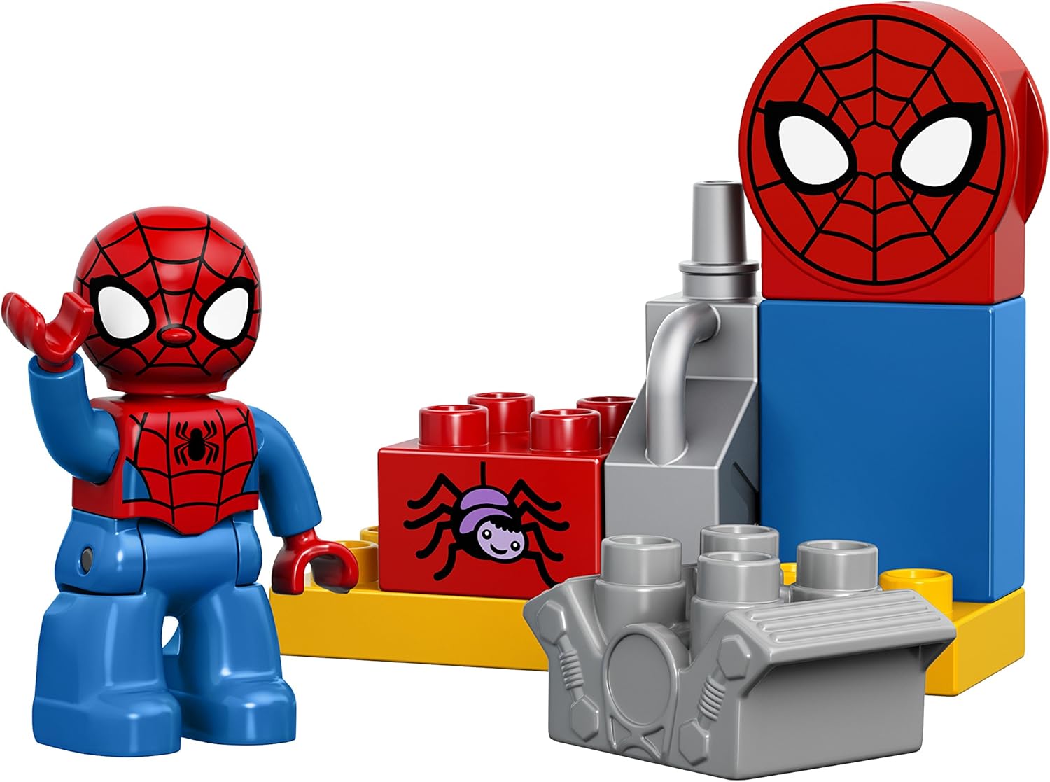 duplo spiderman bike