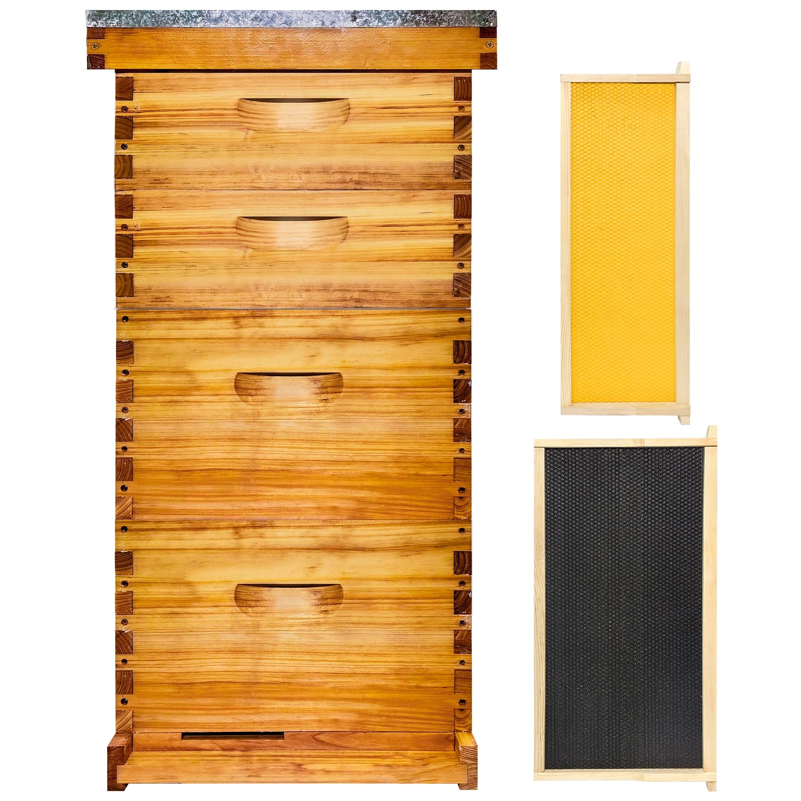 Hiveaura 10 Frame Langstroth Bee Hive Beeswax