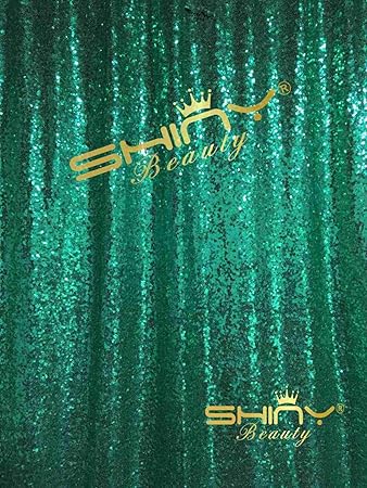 Amazon Com Sequin Backdrop Curtain 8ftx8ft Green Glitter