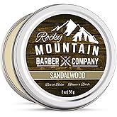 Men’s Sandalwood Beard Balm Made in Canada Featuring Beeswax, Shea Butter, Coconut Oil and Real Sandalwood Essential Oil By R