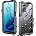 for Motorola Moto G 5G 2024 Case with Built-in Screen Protector, Waterproof Case Rugged Full Body Underwater Dustproof Shockproof Drop Proof Protective Cover Case, Black