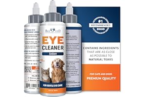 All Pets Eye Wash Drops for Relieve Pink Eye, Allergies Symptoms, Infections & Runny, Dry Eyes - Pain-Free Treatment Helps Pr