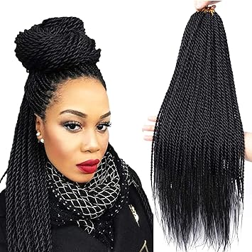 Amazon Com 24inch Senegalese Twist Crochet Braids Small Havana