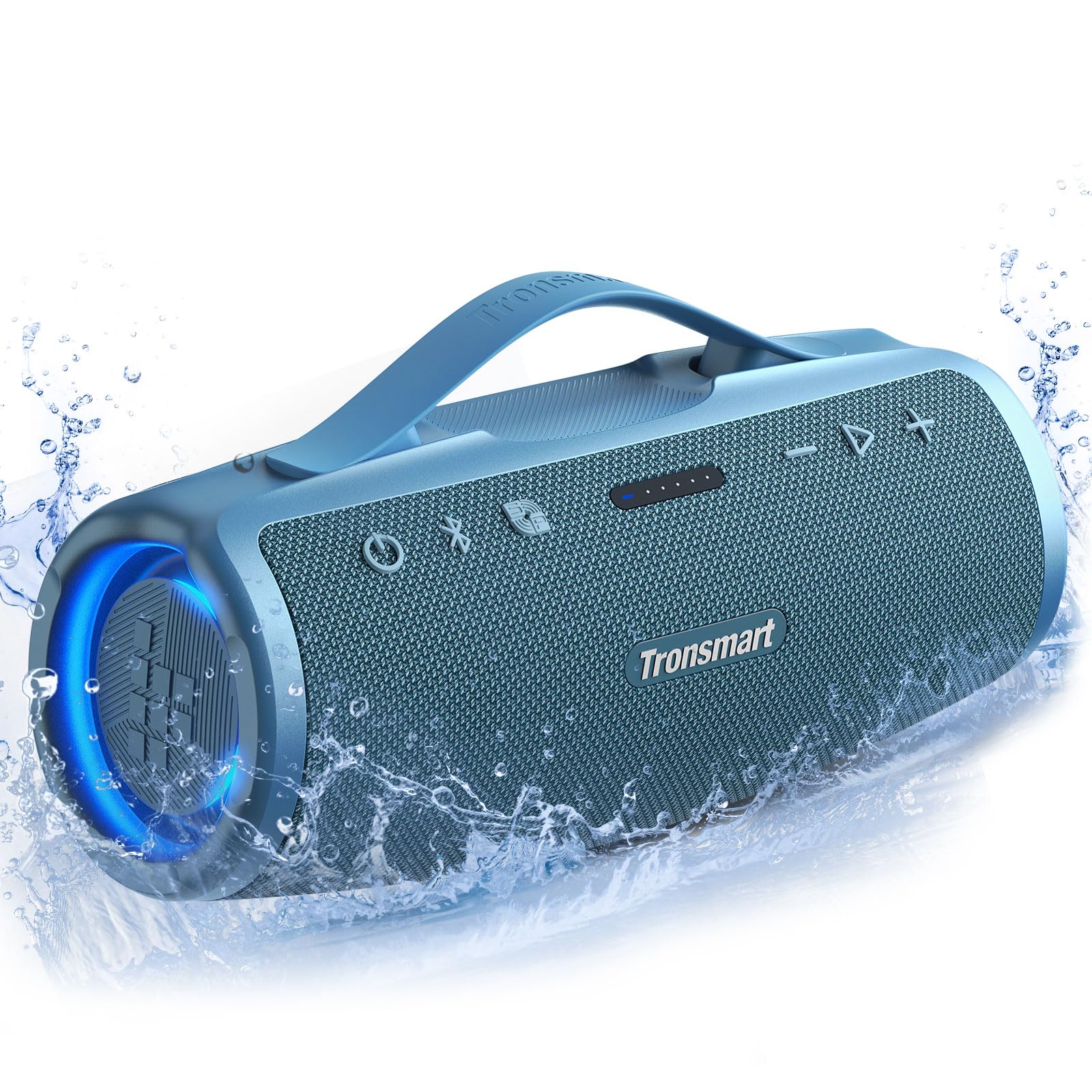 Photo 1 of PARTS ONLY ----------------------------------------------Tronsmart Mirtune S100 Portable Bluetooth Speaker, 50W Punchy Bass & Clear Treble, Retractable Handle, 20H Playtime, IPX7 Waterproof, Customize EQ for Outdoor, Camping,Beach(Blue)