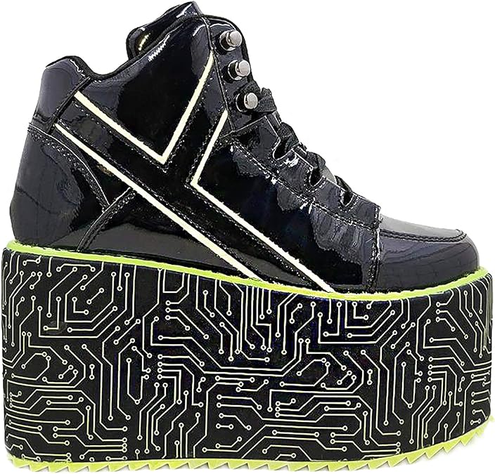 neon platform trainers