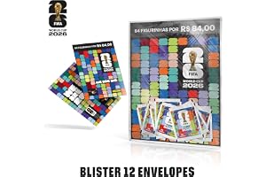 Kit 12 Envelopes de Figurinhas da Copa do Mundo da FIFA 2026™ + Cartela