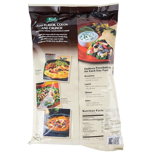 FRESH GOURMET TORTILLA STRIPS, TRI-COLOR, 16 OUNCE