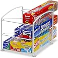 Simple Houseware Kitchen Wrap Organizer Rack, White
