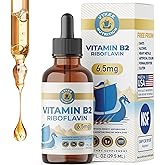 Vykee Nutrition Vitamin B2 Riboflavin Drops - Liquid B2 Supplement for Energy Metabolism, Cellular Function and Vision Support - Vegan, Non-GMO, Gluten-Free, GMP Certified - 6.5 mg, 30 Servings