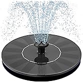 Mademax 1W Solar Bird Bath Fountain Pump, Solar Fountain, Free Standing Floating Solar Powered Water Fountain Pump for Bird Bath, Garden, Pond, Pool, Outdoor
