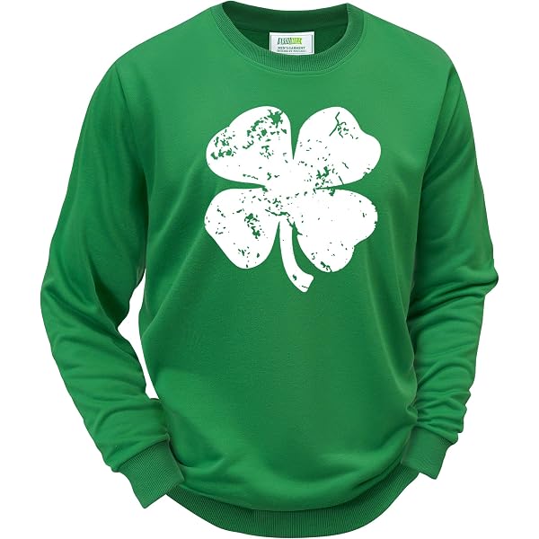 Miller Lite St. Patrick's Day Distressed Sweatshirt - Beer Pilsner Graphic Pullover