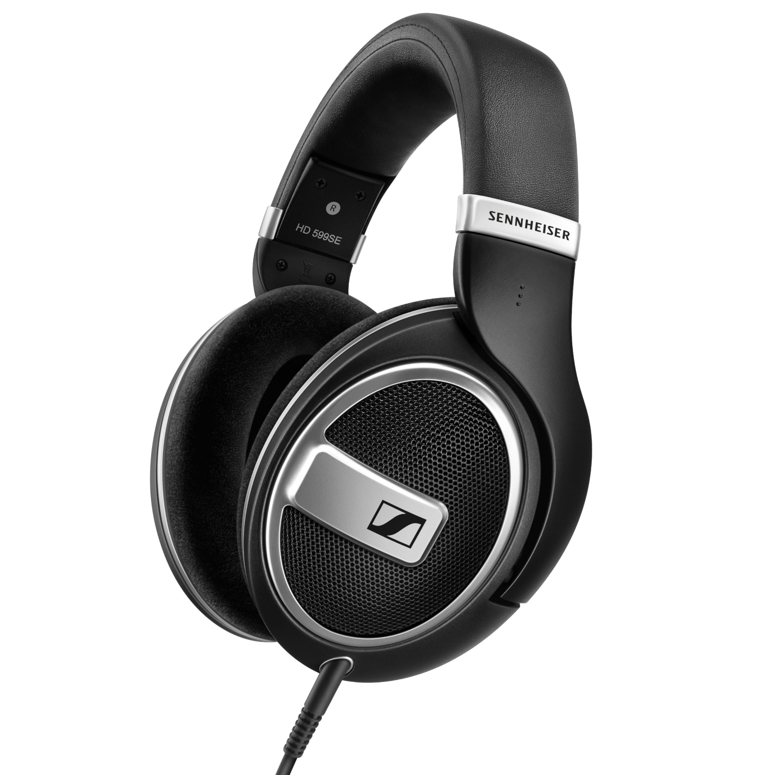 Sennheiser HD 599 SE Open-Back Headphones, Premium Design, Natural Balanced Audio, Comfortable Fit, Wired Headphones for Music, Gaming, School, Work, Black