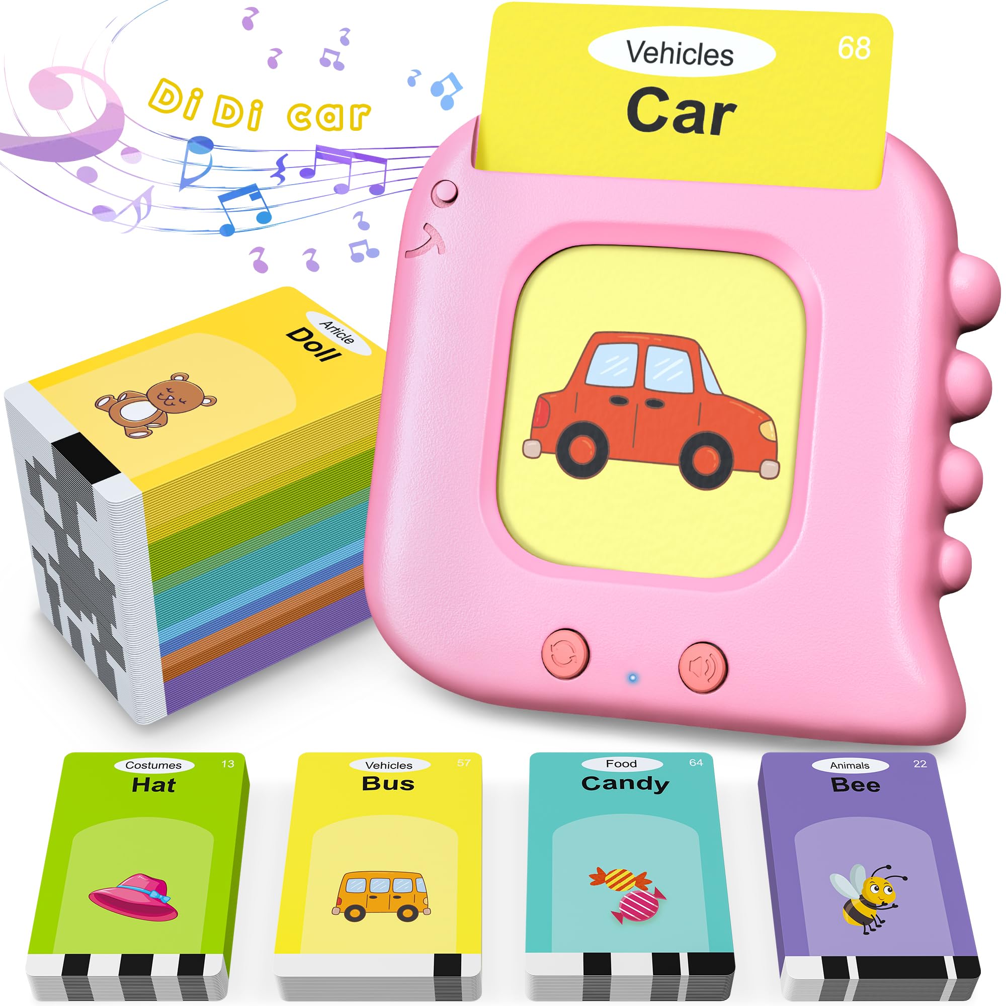 Photo 1 of Talking Flash Cards,Kids Toddler Flash Cards with 240 Sight Words,Montessori Toys,Autism Sensory Toys,Speech Therapy Toys,Learning Educational Gifts for Age 1 2 3 4 5 Years Old Boys and Girls
