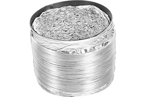 NIYANGLE Aluminum Foil Flexible Vent Hose for Dryer Exhaust Bent Chimney Flue Replacement Pipe Easy Install