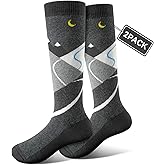 FanNicoo 2/3 Pack Kids Ski Socks OTC Warm Soft Non-Slip Cuff Winter Skiing Outdoor for Girls Boys