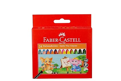 Faber-Castell Jumbo Wax Crayons - 24 Shades