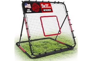 VAVOSPORT Volleyball Rebounder Net 40"x40" – Adjustable Angles Bounce Back Training Equipment for Volleyball, Baseball, Softball & Lacrosse, Durable, Portable, Easy Setup for Indoor & Outdoor Practice