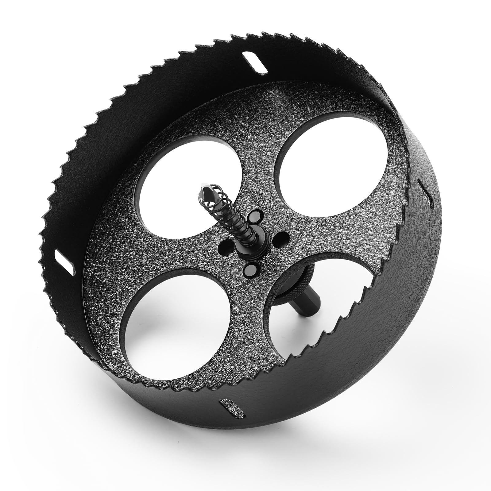 HSAWBIT HSS Bi-Metal 159mm Hole Saw, M42 Fast Cut Hole Cutter 40mm Cutting Depth with SDS Plus Shank, For Stainless Mild Sheet Wood Plastic Various Materials