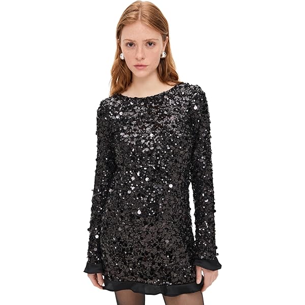 strapless open back dress Wear Me Out Dress ~ Rainbow Stripe Sequins – Show Me Your Mumu main image 0
