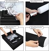 Becko US Jigsaw Puzzle Mat Roll Storage Up to 1500 Pieces Felt with Frame Lines view 4