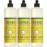 MRS. MEYER'S CLEAN DAY Liquid Dish Soap, Biodegradable Formula, Honeysuckle, 16 fl. oz - Pack of 3