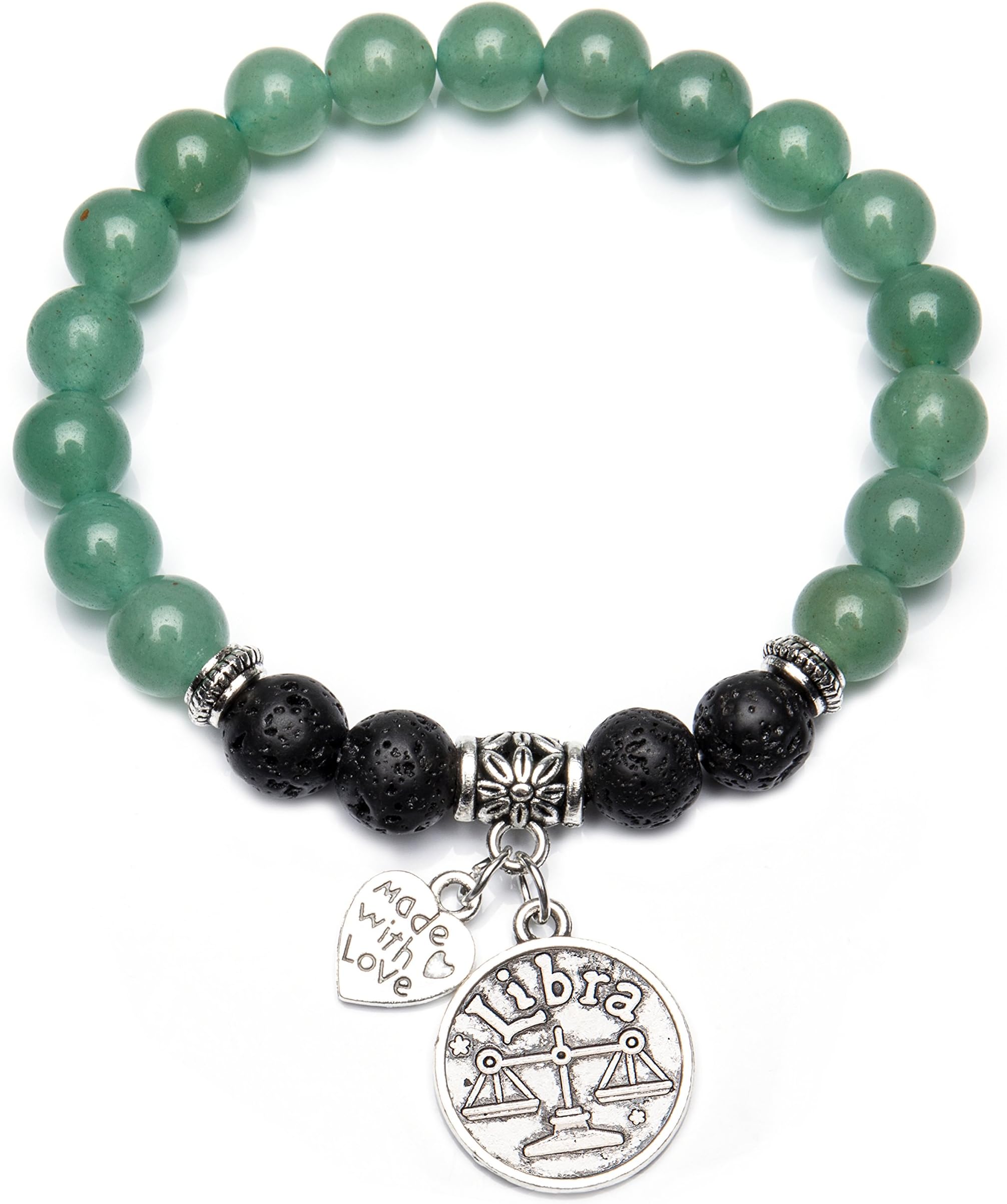 Retro 12 Zodiac Sign Bracelet Constellation Lava Stone Essential Oil Diffuser Healing Crtystal Gemstone Beaded Charm Bracelet