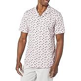 Amazon Essentials Men's Vacation Cotton Button-Down Resort Shirt, Short Sleeve