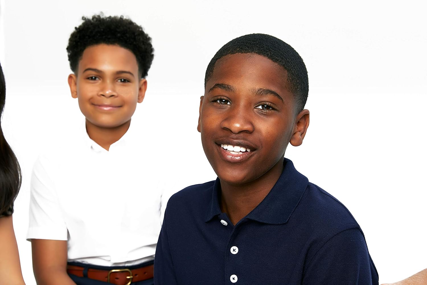 French Toast Boys' Long-Sleeve Pique Polo Shirt: Clothing
