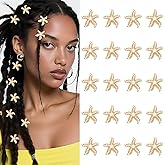 YISSION 20 Pcs Gold Starfish Hair Clips Cute Pearl Hair Pins Small Hair Barrettes Starfish Hair Clip Mermaid Hair Accessories for Girls Women Beach Party (Simulation Form)