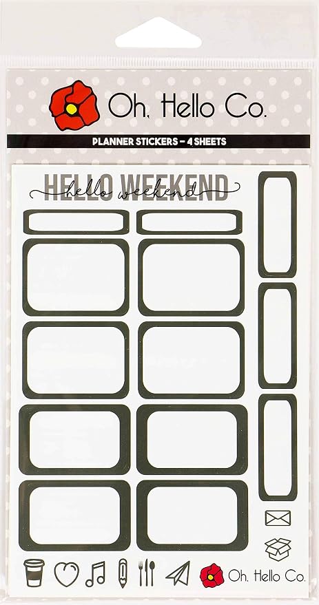 Oh Hello Co 49 Planer Aufkleber Grau Einheitsgrosse Amazon De Kuche Haushalt amazon de