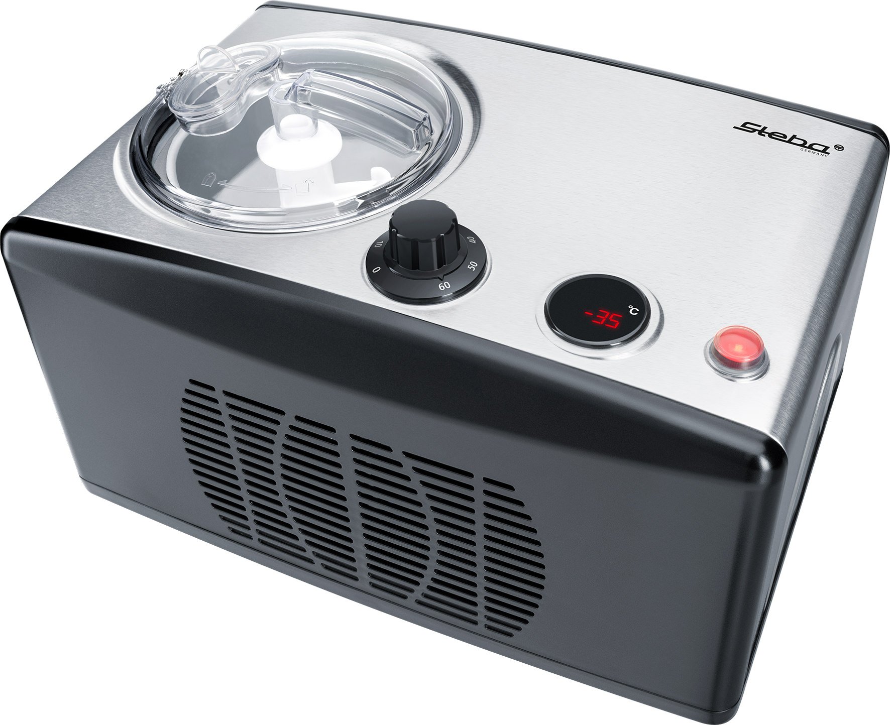 Steba IC 150 Ice Cream 1.5L Compressor 150 W Black, Stainless Steel