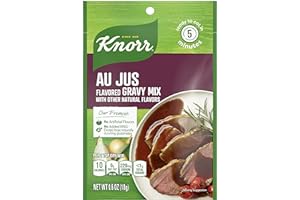 Knorr Gravy Mix For Delicious Easy Meals and Side Dishes Au Jus No Artificial Flavors, No Added MSG, 0.6 Ounce (Pack of 24)