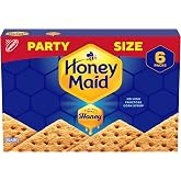 HONEY MAID Graham Crackers, Lunch Snacks, Party Size, 28.8 oz | 8g Whole Grain Per 30g Serving, Made with Real Honey, No High Fructose Corn Syrup