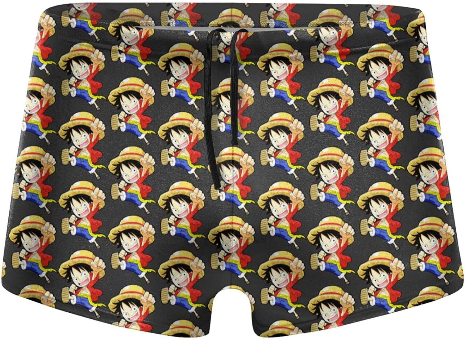One Piece Monkey D. Luffy Men Beach Swimming Boxer Brief Swimwear