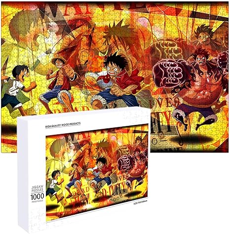 Amazon ワンピース パズル 1000ピース 50x75cm ルフィ 人気 キャラクター One Piece パズル 木製 知育 かたはめパズル 大人 キャストパズル 美しい包装箱 ジグソーパズル ホビー