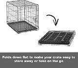 New World 76 cm Single Door Folding Dog Crate Enhanced Security Medium Dogs view 6