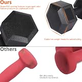 Yaheetech Arm Hand Dumbbell 5 KG Pair Hexagon Antiroll PVC Coated 10 kg view 6