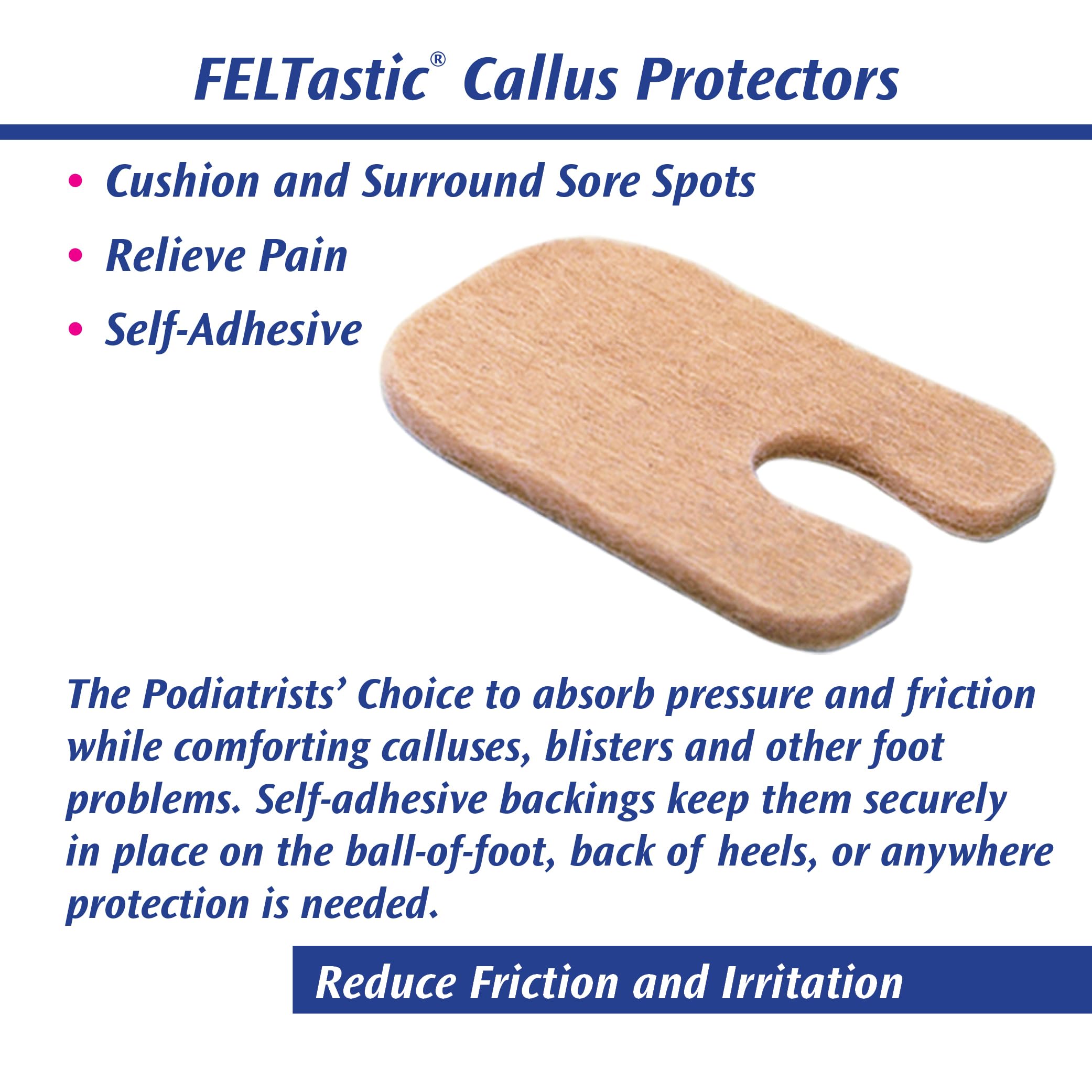 PediFix Felt Callus Protectors, 8-Count