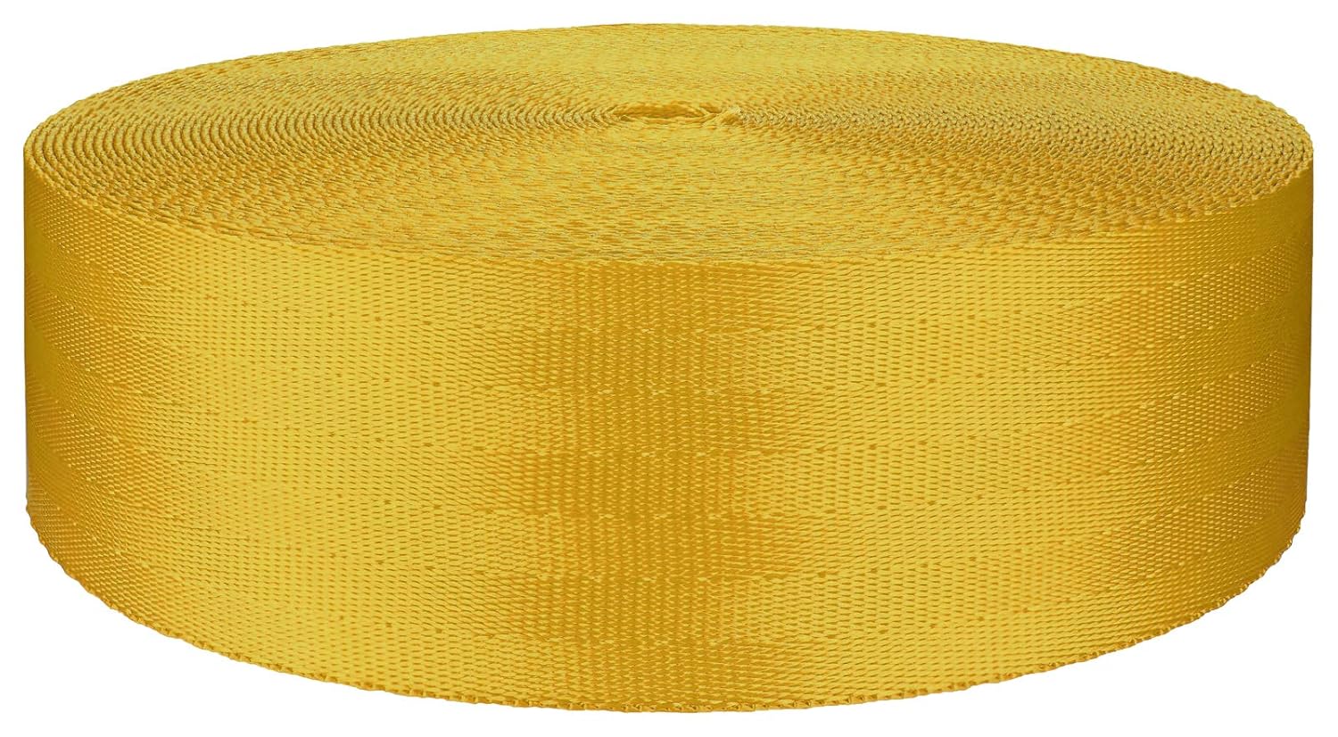 2 Inch Yellow Polyester Webbing Closeout, 5 Yards