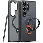TORRAS Q3 Spin for Samsung Galaxy S26 Ultra Case with 360 Magnetic Stand | Compatible with Magsafe, 4X Military-Grade Shockpr