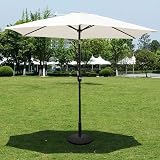 Vivo Technologies 2.7M Garden Parasol Round UV30+ Sun Shade Cream view 2