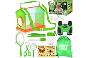 TOY Life Bug Catcher for Kids, Bug Catching Kit Kids Explorer Kit with Bug Net, Catching Tool, Tweezers, Magnifying Glass, Binoculars, Insect Catcher, Educational Outdoor Toys Kid Adventure Set