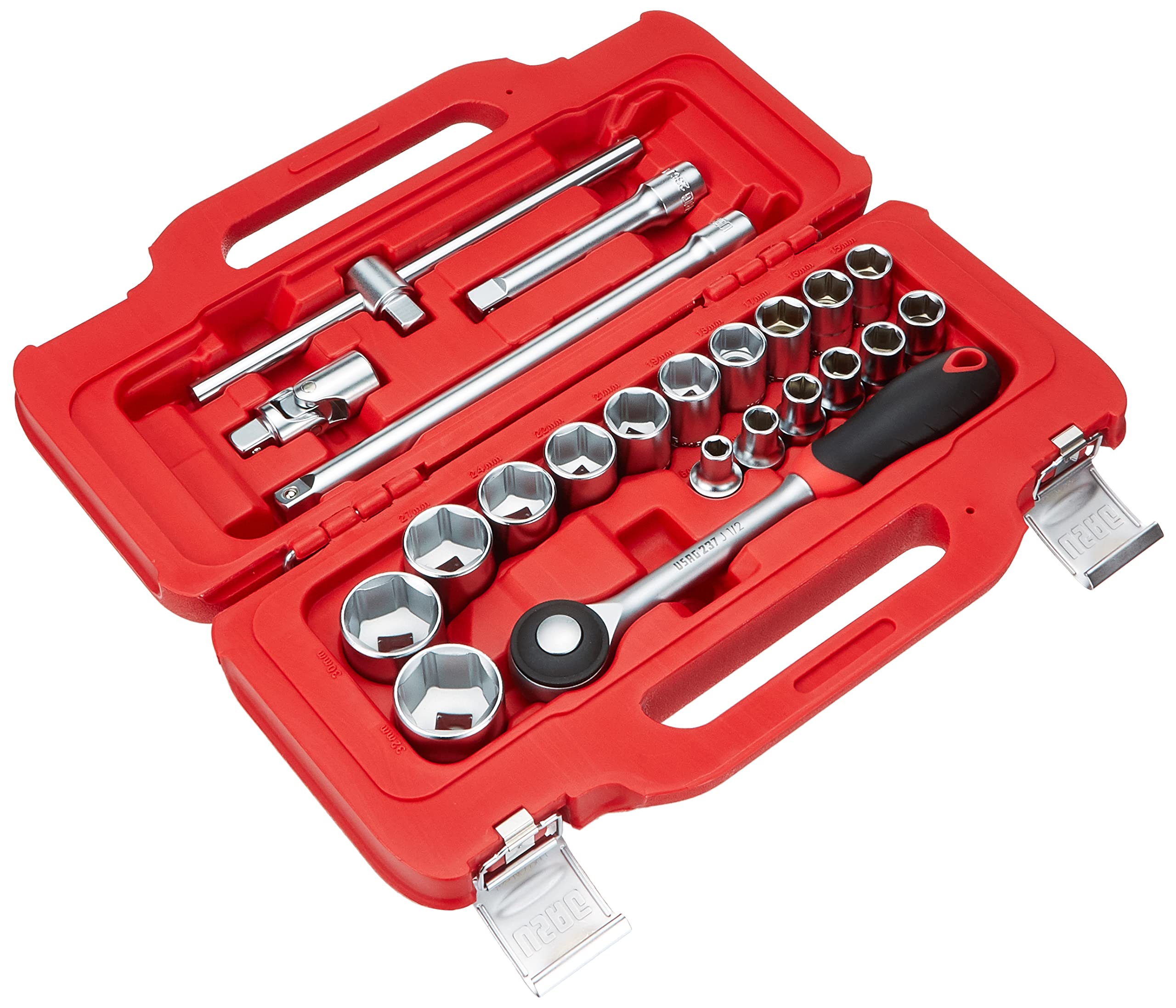 USAG U06010003 - 601 1/2" J22 - Assortment with hexagonal sockets in modular box (22 pcs.)