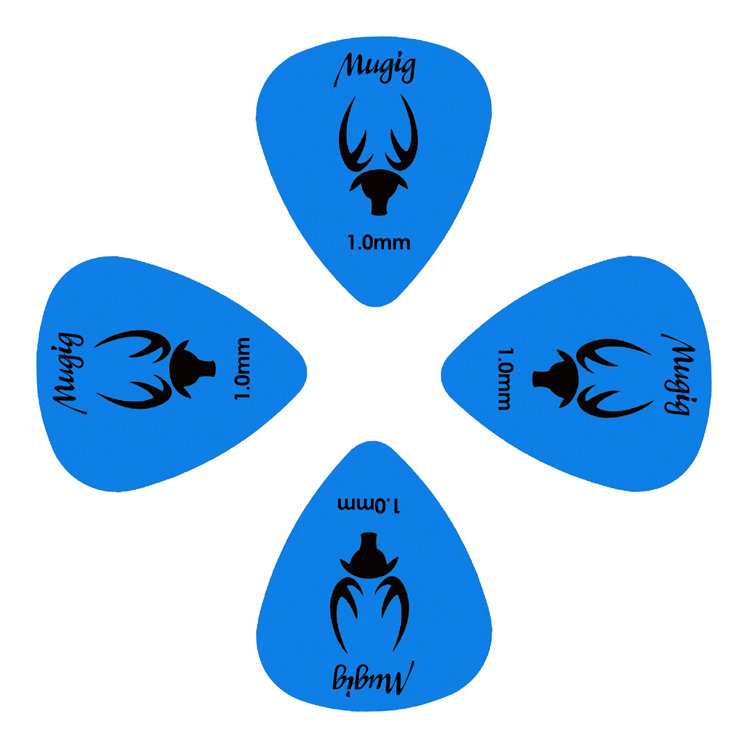 Mugig Guitar Picks Plectrums Delrin Acetal Resin (1.0mm)