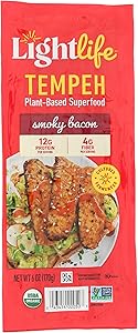 LIGHTLIFE FOODS Organic Tempeh Smoky Bacon, 6 OZ