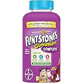 Flintstones Vitamins Complete Gummies, Kids Vitamins with Vitamin C for Toddlers and Children, Kids Multivitamin with Vitamin A, B6, B12, E & Zinc, 180 Count