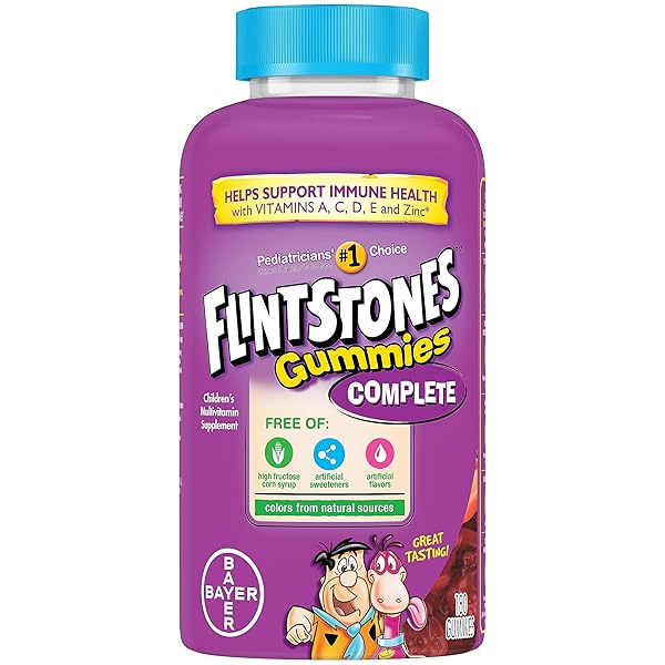 FLINTSTONES VITAMINS COMPLETE GUMMIES, KIDS VITAMINS WITH VITAMIN...