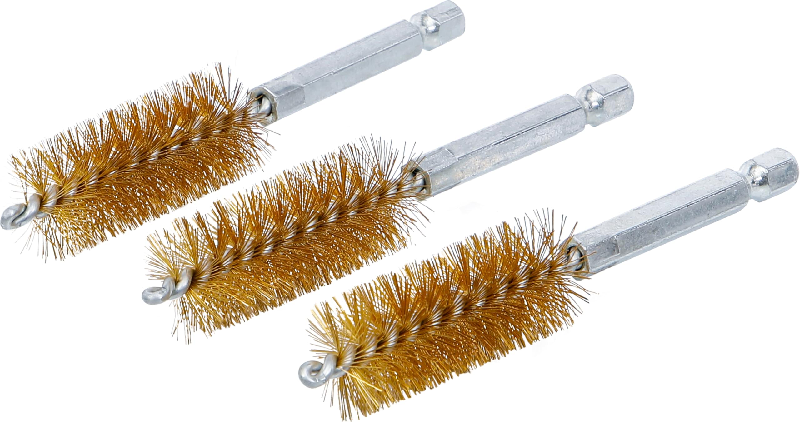 BGS 3078-18-M | Brass Brush | 18 mm | 6.3 mm (1/4") Drive | 3 pcs.